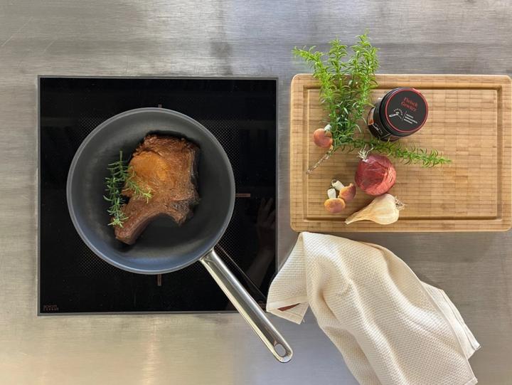 Actual product image Demeyere Resto 3 Duraslide frying pan 20cm (20 cm, Frying pan, Stainless steel, Aluminium)