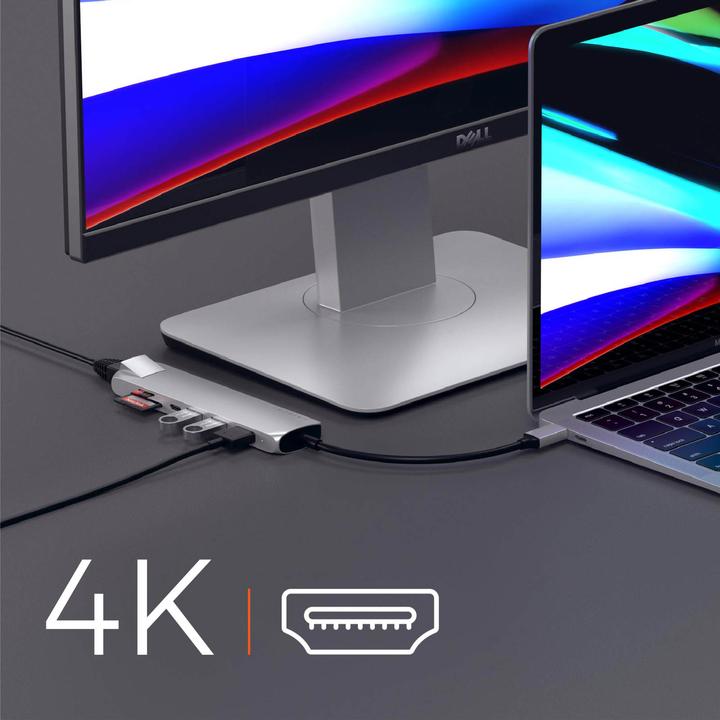 Actual product image Satechi USB-C Slim Multi-port (USB-C, 7 Ports)