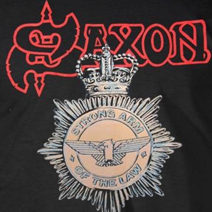 Actual product image Saxon Unisex Adult Strong Arm Of The Law T-Shirt (M)