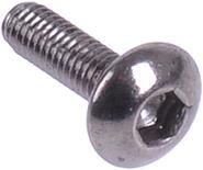 Aquatuning Schraube ISO 7380 M3 x 10 Innensechskant Linsenkopf black nickel