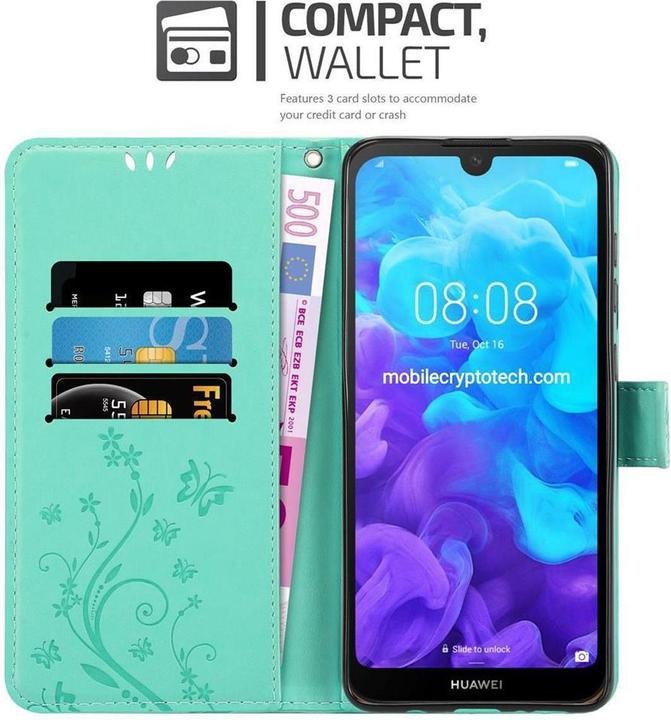Immagine prodotto Cadorabo Copertina del libro di fiori (Huawei Y6 Pro)