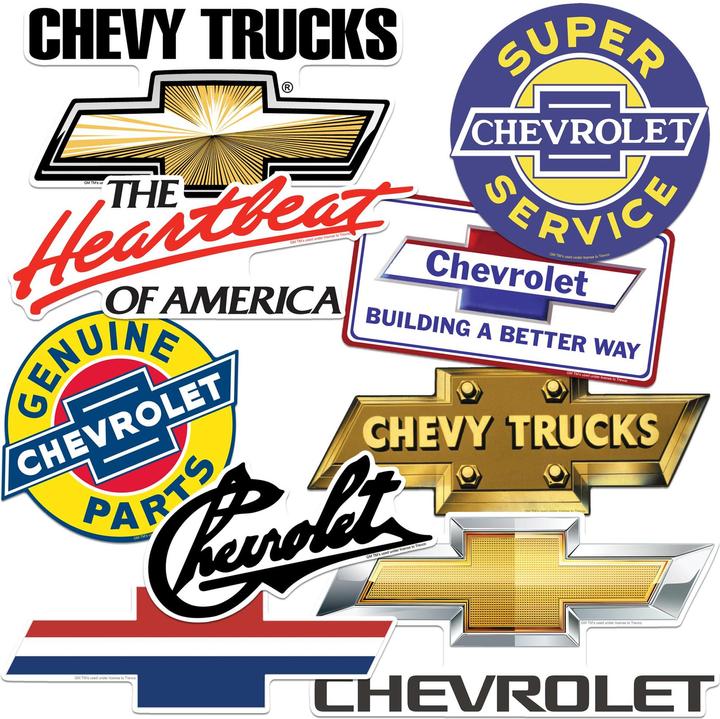 Chevrolet Logo Aufkleber Deluxe 50erPack Vinyl