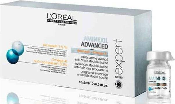 Actual product image L'Oréal Paris L'Oreal Professionnel Serie Expert Aminexil Advanced Ampoules Against Hair Loss 10X6Ml