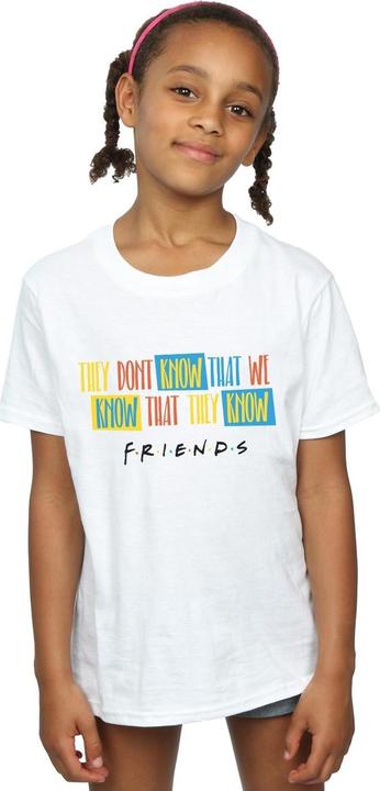 Actual product image Friends Girls They Don't Know Script Cotton T-Shirt (116)