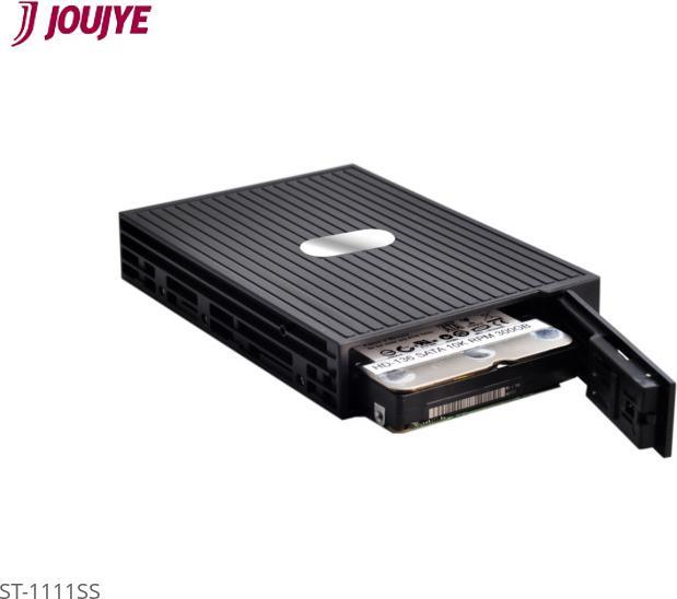 Immagine prodotto Joujye ST-1111SS SATA mobile rack 8.9cm 3.5inch nero per 6.4cm 2.5inch HDD SATA SAS