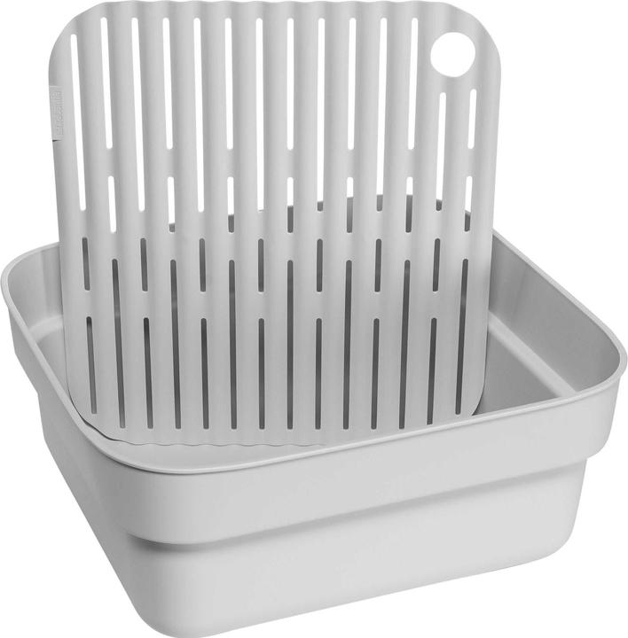Produktbild Brabantia Waschbecken mit Abtropfboden, Grau (34.40 cm, 37.40 cm)