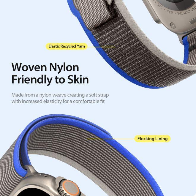 Immagine prodotto Dux Ducis Cinturino sportivo (44 mm, 45 mm, 42 mm, 49 mm, Nylon, Apple Watch Ultra, Apple Watch Series 2, Apple Watch Series 3, Apple Watch Series 1, Apple Watch Serie 4, Apple Watch Serie 5, Apple Watch Serie 6, Apple Watch Series 7, Apple Watch Series 8, Apple Watch Series 9, Apple Watch SE, Apple Watch Ultra 2)