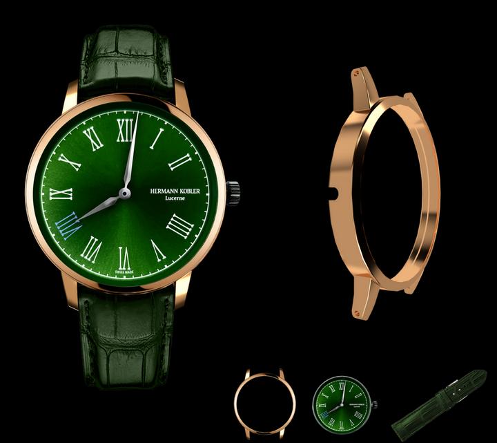 Actual product image Hermann Kobler Lugano G-RG-DGA (40.50 mm)