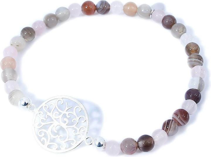 Immagine prodotto Balibay Amalina (18 cm, Quarzo rosa, Pietra preziosa, Argento 925, Agata)