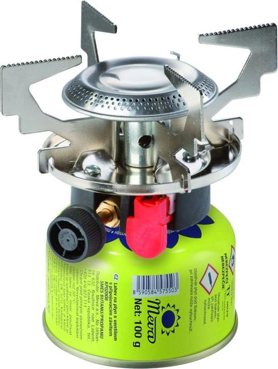 Actual product image Meva Gas camping stove with gas cartridges (thread or valve) ATOS piezo igniter 1.8kW