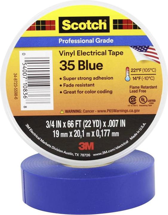 Image du produit Scotch Ruban isolant électrique en PVC (19 mm)