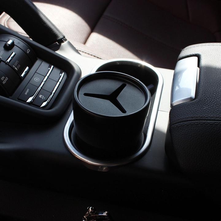 Produktbild König Design Automülleimer PKW KFZ Car Auto Mülleimer Getränkehalterung Abfalleimer