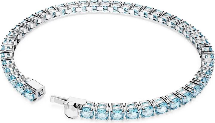 Produktbild Swarovski Matrix Tennis Armband Rundschliff Blau (17.50 cm, Swarovski Metall)