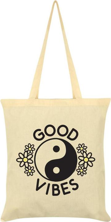 Produktbild Grindstore Einkaufstasche Good Vibes cremefarben (20269.20 l)