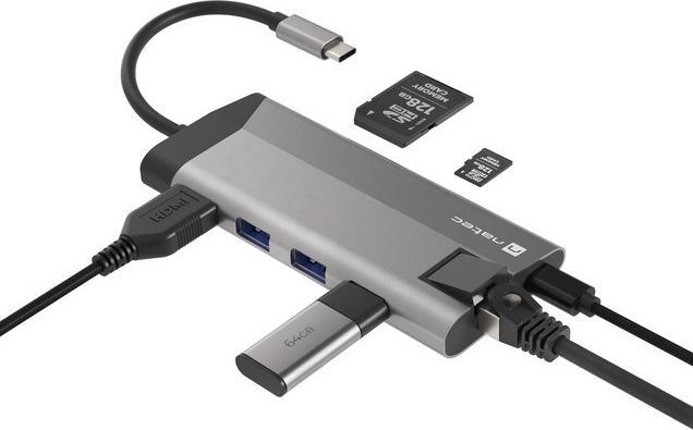 Actual product image Genesis NATEC multiport Fowler Plus USB-C (USB-C, 4 Ports)