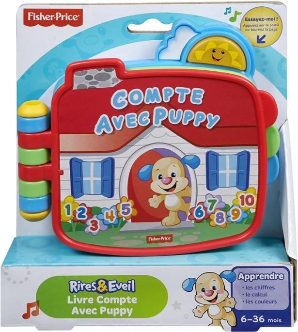 Produktbild Fisher-Price Lernspass Hündchens Zahlenbuch (FR) (Französisch)