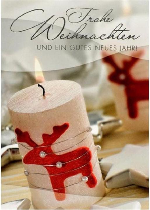 Produktbild ABC Weihnachtskarte Frohe Weihnachten und Neujahr (5 Stk.)