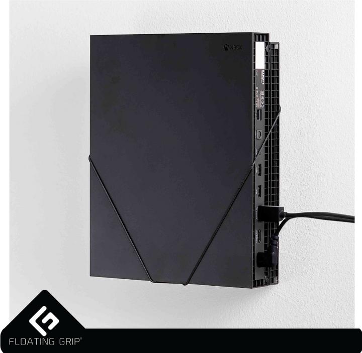 Actual product image Floating Grip Xbox One X Wall Mount (Black) (Xbox One X)