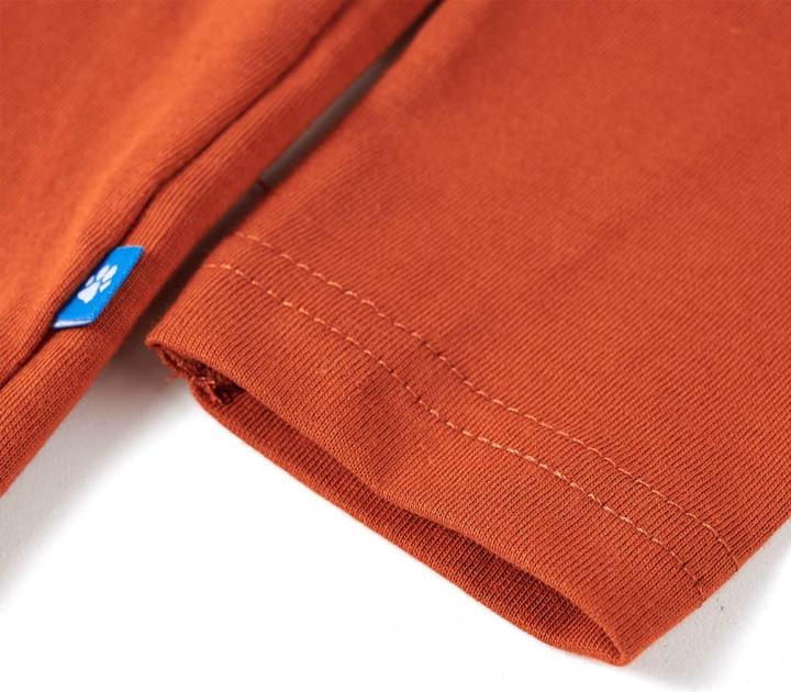 Actual product image VidaXL Children's long-sleeved shirt rust brown 92,Material: 100 (92)