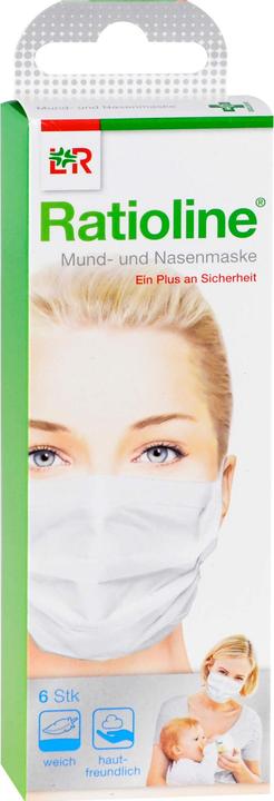 Lohmann & Rauscher Mund- und Nasenmaske (Keine offizielle Schutzklasse, 6 x)