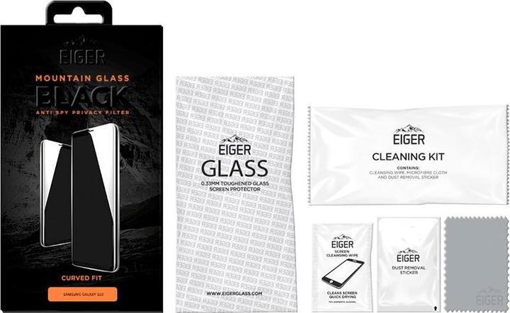 Actual product image Eiger Mountain Glass Black Edge (1 Piece, Samsung Galaxy S20)