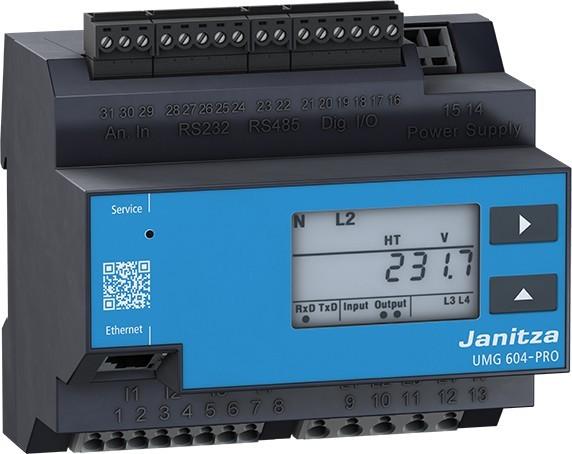 Janitza UMG 604-PRO 24 V Spannungsqualitäts-Analysator Spannungsqualitäts-Analysator UMG 604-PRO