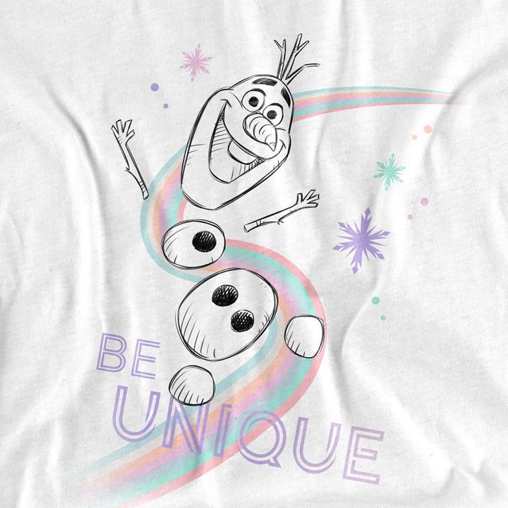 Immagine prodotto Disney Frozen Be Unique Maglietta Olaf Arcobaleno Adulto Unisex (L)