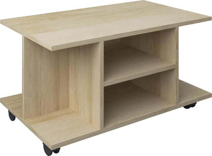 Produktbild VCM Holz TV Lowboard Rollen Fernsehschrank Tisch Konsole rollbar Möbel Fernsehtisch Findalo (80 x 40 x 40 cm)