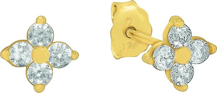 Immagine prodotto zz_ArchivedByPCD_Amor Schmuck_zu_Amor Amor Ohrschmuck für Damen, Gold 375, Zirkonia synth. | Blume (9 ct, Oro 375)