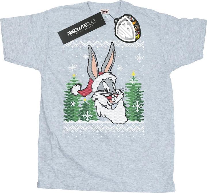 Produktbild Looney Tunes Bugs Bunny Christmas Fair Isle TShirt (3XL)