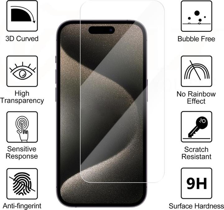 Produktbild Vmax gehärtetes Glas 2,5D Normales Klarglas für Samsung Galaxy A15 (1 Stück, Samsung Galaxy A15 5G, Samsung Galaxy A15)
