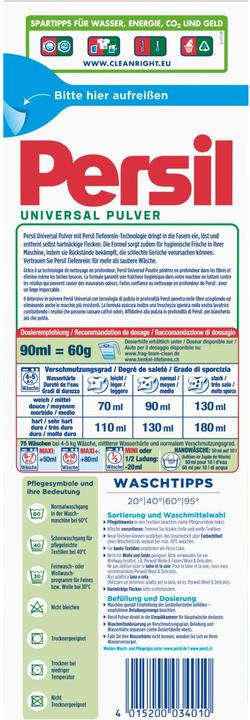 Image du produit Persil Poudre Universal 75 WG (75 Cycles de lavage, Poudre)