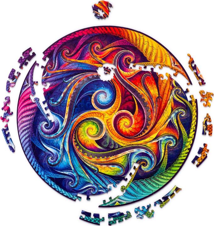 Produktbild Unidragon Mandala Councious Love (200 Teile) - Holzpuzzle (200 Teile)