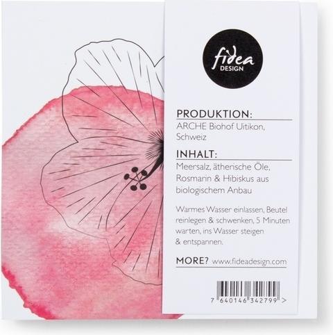 Actual product image Fidea Design Fleurs de Bain Rosemary & Hibiscus (Bath salts)
