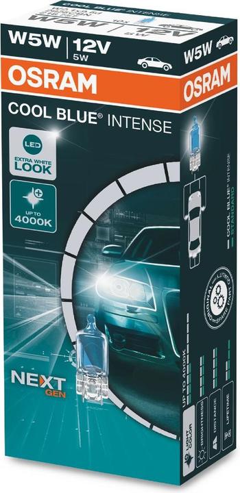 Actual product image Osram Bulb 12V 5W Cool Blue Intense Next Generation (W5W)