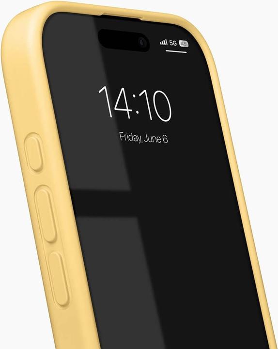 Actual product image iDeal Of Sweden Designer Magsafe Silicone-Cover Soft Lemon (Apple iPhone 16 Pro)