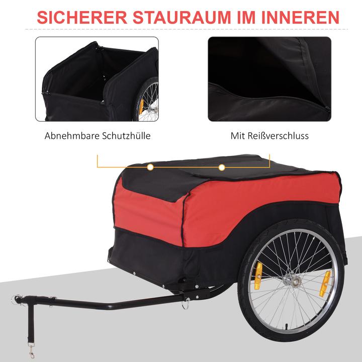 Immagine prodotto Homcom Rimorchio per biciclette con baldacchino