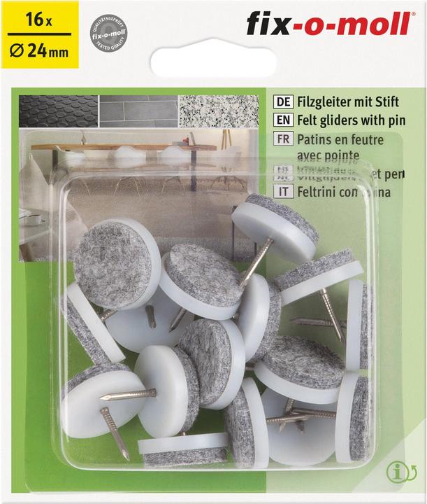 Fix-o-moll Filzgleiter (Filzgleiter, 16 Stück)