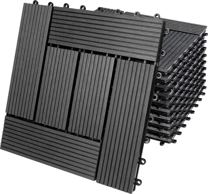 Produktbild Casaria WPC Fliesen (11 x, 30 x 30 x 2 cm)