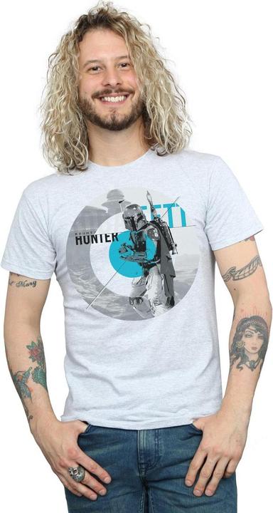 Immagine prodotto Star Wars Boba Fett Bounty Hunter Circle Maglietta Uomo (S)