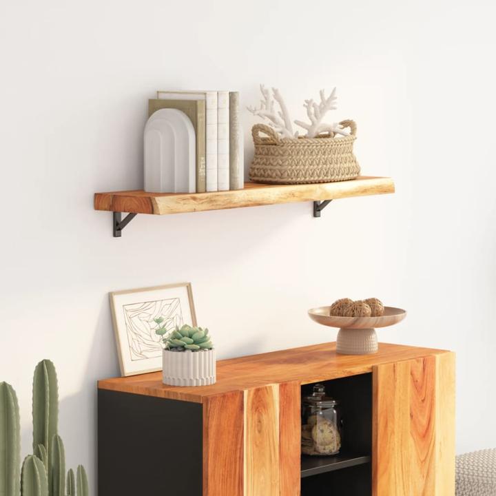 Produktbild VidaXL Tischplatte Rechteckig Baumkante Holzplatte Möbelplatte Massivholz Akazie (80 x 40 x 2.5 cm)