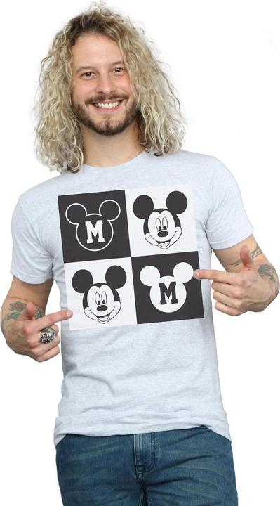 Produktbild Disney Mickey Mouse Smiling Squares TShirt (XXL)