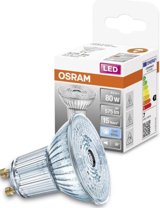 Image du produit Osram Star Par 16 (GU10, 6.90 W, 575 lm, 1 x, F)
