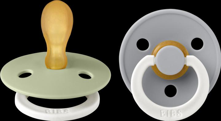 Immagine prodotto Bibs Nuggi Colour 2 PACK Latex Symmetrical 6-12m Sage GLOW Cloud GLOW (2 x, 6 - 12 M.)