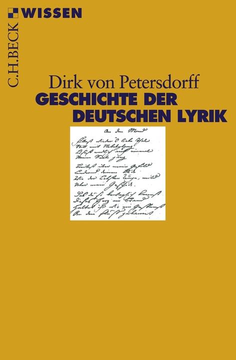Actual product image Geschichte der deutschen Lyrik (German, Dirk from, Petersdorff, 2008)