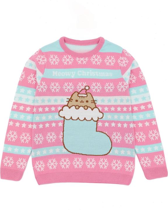 Pusheen Gestricktes WeihnachtsSweatshirt Mädchen