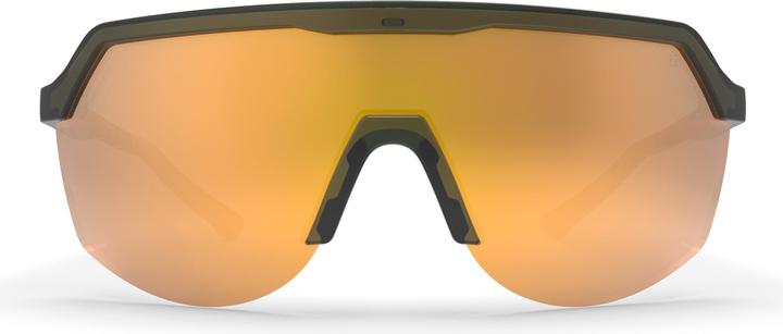 Actual product image Blank Sunglasses (Moss green mat, True Gold Lens)