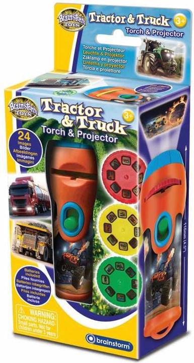 Actual product image Brainstorm Taschenlampe & Projektor Traktoren, Lastwagen etc. (French, German, Italian, English)