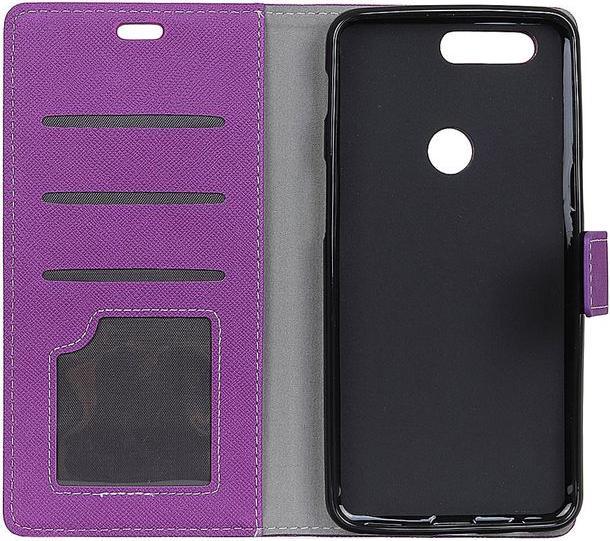 Actual product image MU Classic Leather cover with cross pattern (OnePlus 5T)