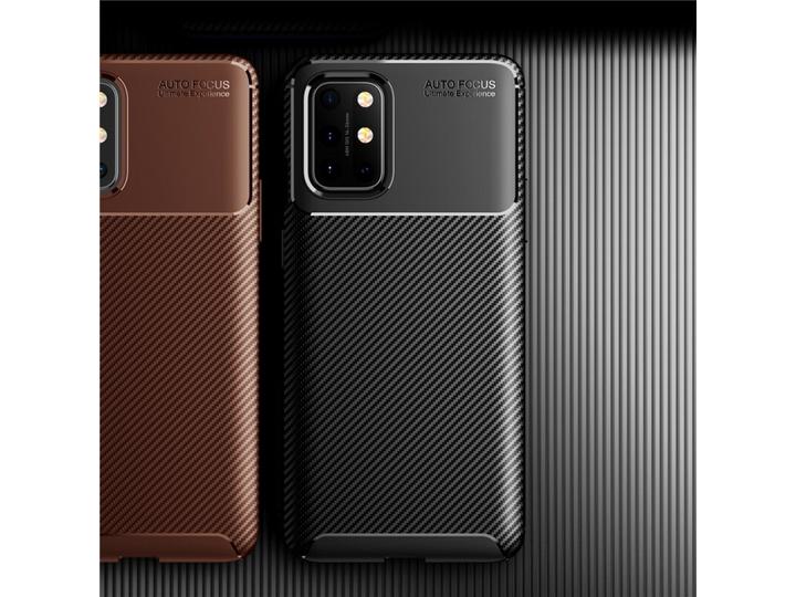 Actual product image Screenguard OnePlus 8T Cover Carbon Design TPU Case (OnePlus 8T)